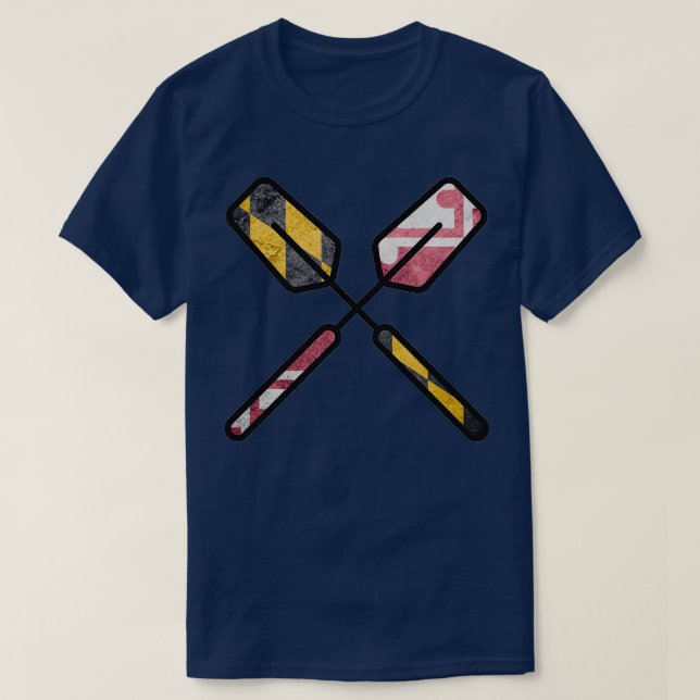 T-shirt Oreilles du drapeau du Maryland (Design devant)