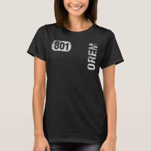T-shirt Orem Utah 801 Indicatif régional Rétro Vintage