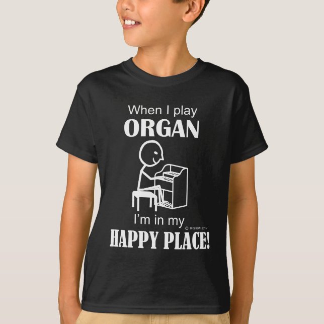 T-shirt Organ Happy Place (Devant)
