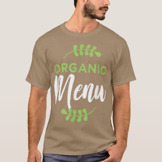 T-shirt Organic Menu PlantBased Diet Vegetarians