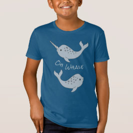 T-shirt organique de baleine de Narwhal oh