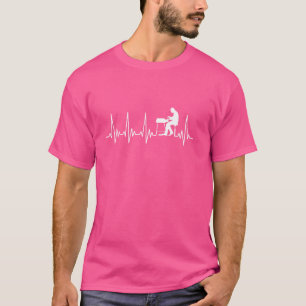 T-shirt Orgue électrique Heartbeat Design Electron