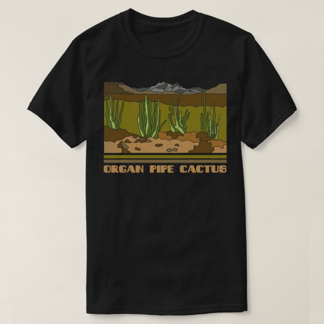 T-shirt Orgue Pipe Cactus Monument National Nature Lover V (Design devant)