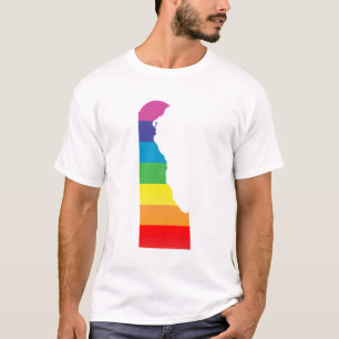 T-shirt orgueil du delaware. rayé.
