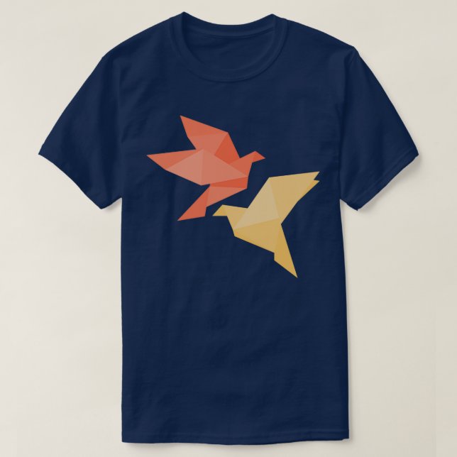 T-shirt Origami Bird 20 (Design devant)
