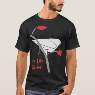 T-shirt Origami d'Oiseau Gratuit Artiste Japonais Folk Art