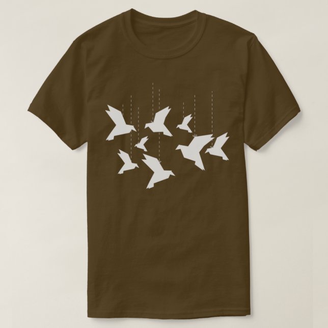 T-shirt Origami Figurines Papier Plier Japon Hobby Art Cad (Design devant)