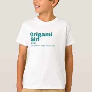 T-shirt Origami Girl - Origami