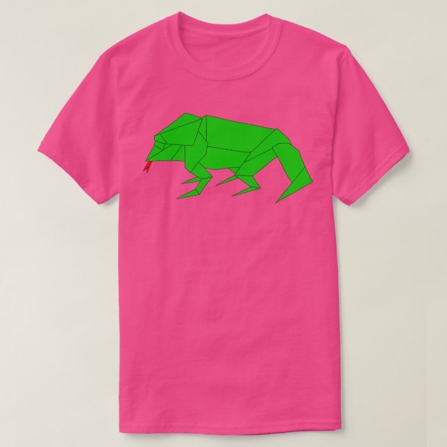 T-shirt Origami Iguana (Design devant)