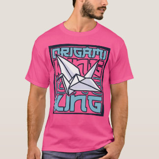 T-shirt Origami King Papier Grue Chouette pliante Origam m