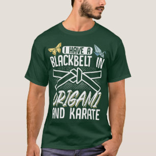 T-shirt Origami Papier principal Pliage Grue d'artisanat J