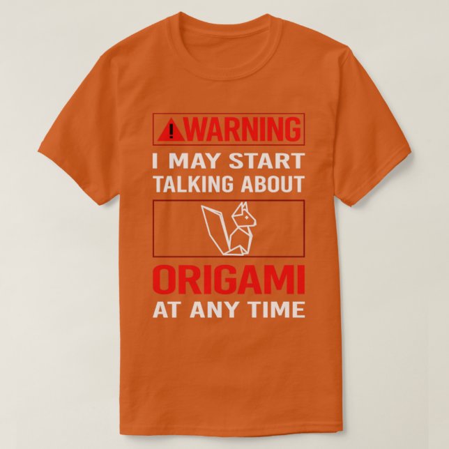 T-shirt Origami rouge (Design devant)