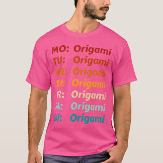 T-shirt Origami Tous Les Jours Origami Vêtements De Tenue