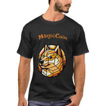 Original and elegant black cryptocurrency t-shirt.
