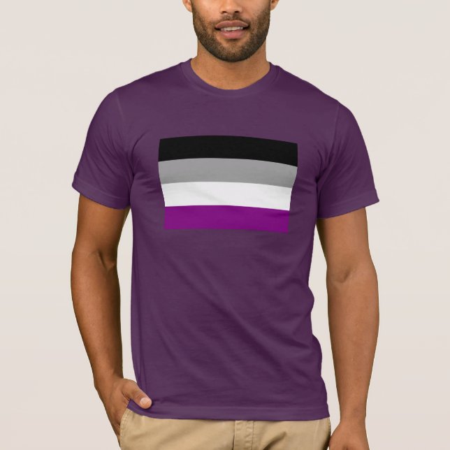 T-SHIRT ORIGINAL ASEXUEL DE DRAPEAU (Devant)