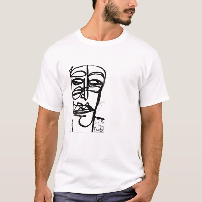 T-shirt Original de Dougi (noir et blanc) (Devant)