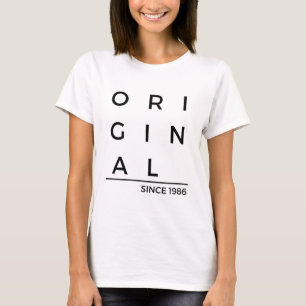 T-shirt Original depuis l'année de naissance 1986