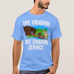 T-shirt Original Ride Sharing Noah sur son Arche Drôle Chr