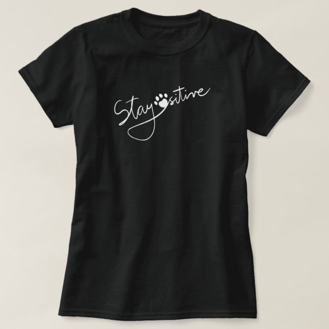 T-shirt Original Simple Pawsionnel De Séjour À La Main (Design devant)