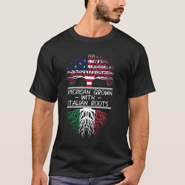 T-shirt Origine d'Italie d'Amérique (Devant)