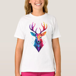 T-shirt orignal, cerf, art coloré