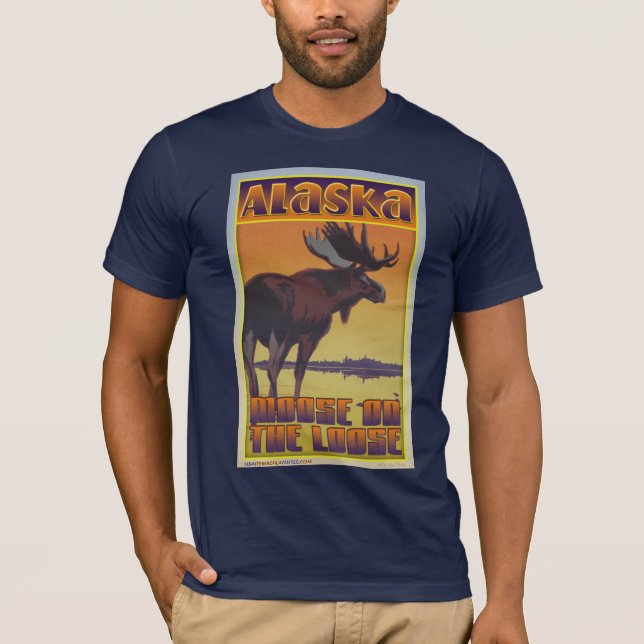 T-shirt Orignaux sur le lâche (Devant)