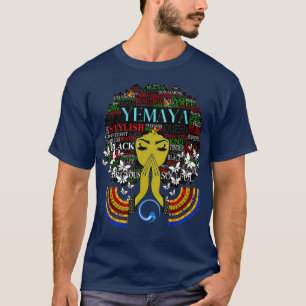 T-shirt Orisha Yemaya la déesse de l'océan la Grande Mot
