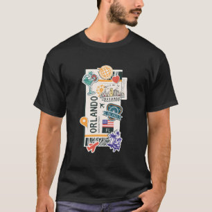 T-shirt Orlando Boarding Pass Floride Ticket Pass Fameux L
