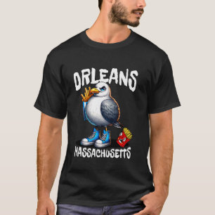T-shirt Orléans Massachusetts Drôle de Mouette Frites S