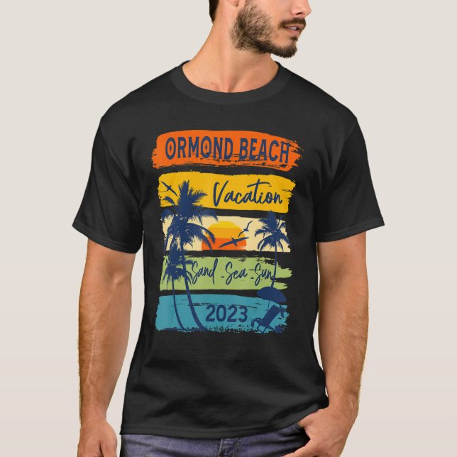 T-shirt Ormond Beach Florida Vacation 2023 Family Group Su (Devant)