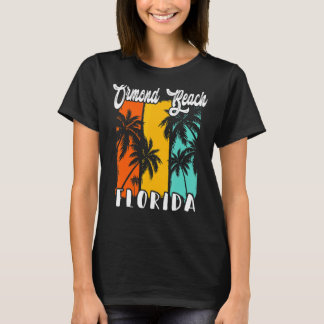 T-shirt Ormond Beach Palm Trees Beach Floride Retro Vacati