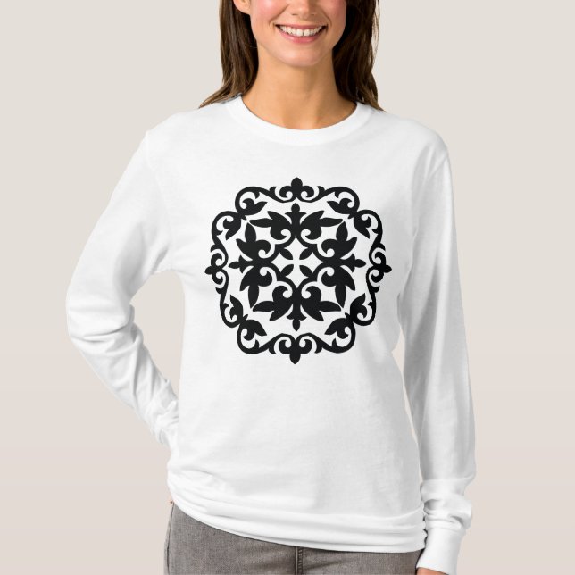 T-shirt Ornamental Floral Design (Devant)