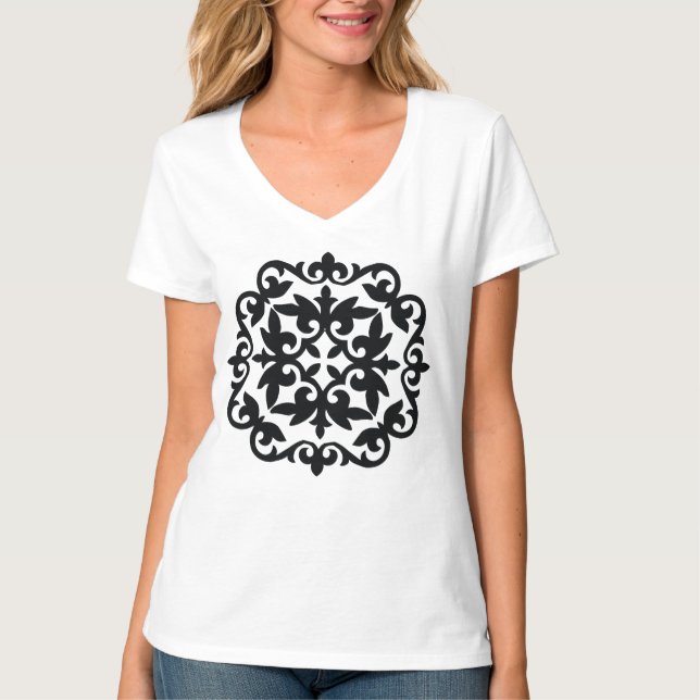 T-shirt Ornamental Floral Design (Devant)