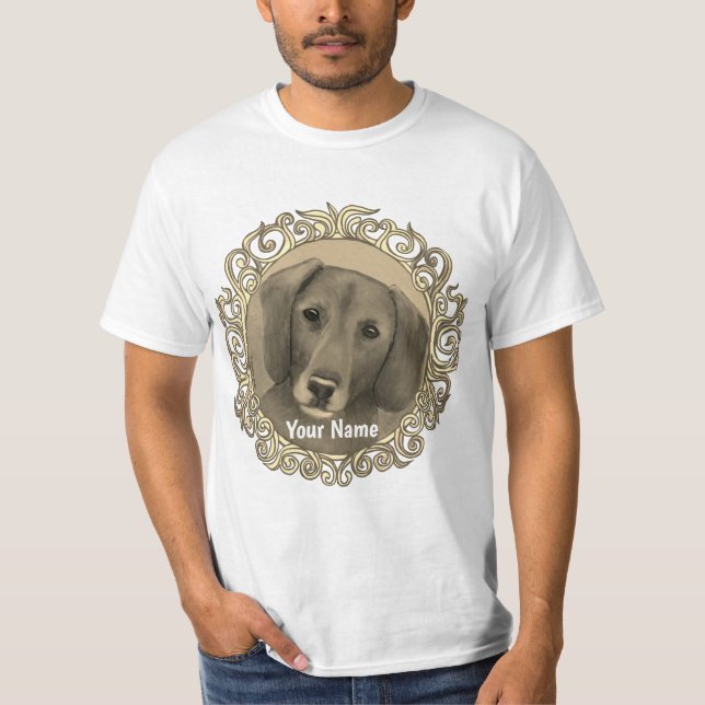 T-shirt Ornate Dachshund (Devant)