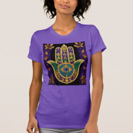 T-shirt Ornate Gold Troisième Oeil Hamsa