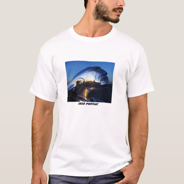 T-shirt Ornement 1950 de capot de Pontiac (Devant)