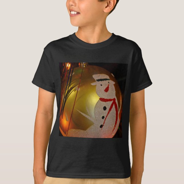 T-shirt Ornement de neige givrée (Devant)