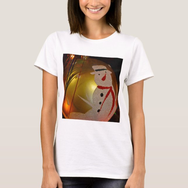 T-shirt Ornement de neige givrée (Devant)