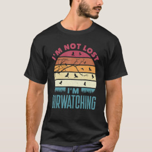 T-shirt Ornithologie Birder Je ne suis pas perdu Je m'obse