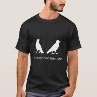 T-shirt Ornithologie Oiseau Corbeau Tentative