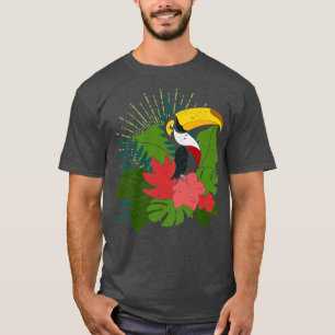 T-shirt Ornithologie Plante exotique Bird Birdwatcher Trop