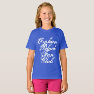 T-shirt Orphan Black fan club en écriture rustique