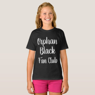 T-shirt Orphan Black fan club police de calligraphie