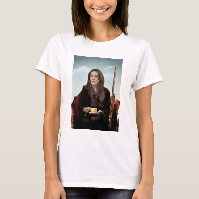 T-shirt Orphelin noir | Mme S - Feministe Cool (Devant)