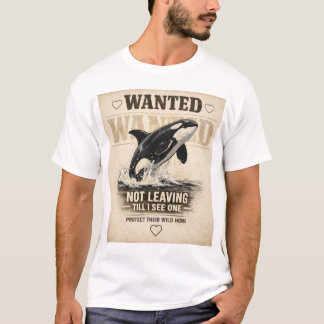 T-shirt Orque Baleine noire Cadeau pour amateur d'