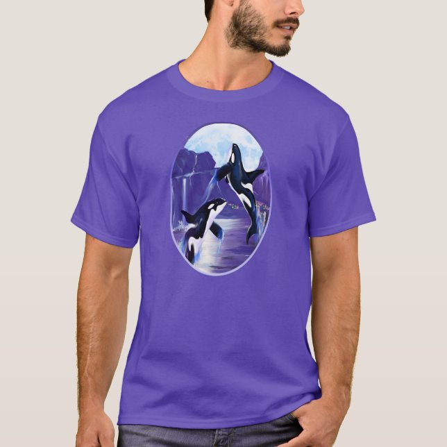 T-shirt Orques dans une baie (Devant)