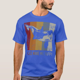 T-shirt Orques Me Rendre Heureux Animal Orca Tueur Baleine