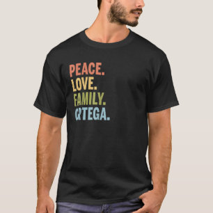 T-shirt Ortega Nom Paix Amour Famille Correspondant