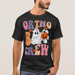 T-shirt Ortho Boo Crew Ghost Citrouille Orthopédique Funny