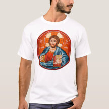 T-shirt orthodoxe grec de peinture murale de
